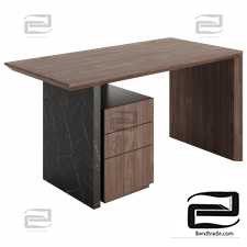 Modern 60 Wooden Desk by Homary