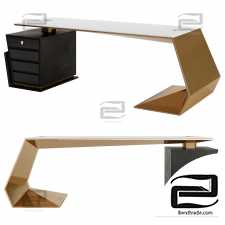 GT-GOLD Executive Desk by Tonino Lamborghini
