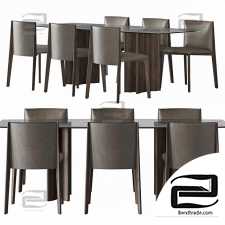Porada table and chair