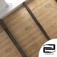 Wooden ceiling with beams 18