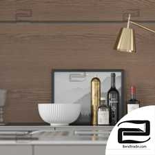 minimalist kitchen 3d scene interior