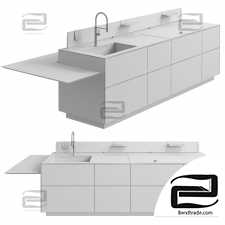 Kitchen Island Valcucine Artematica Soft Outline