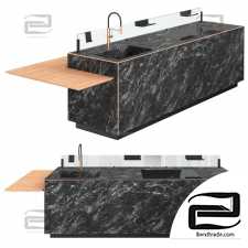 Kitchen Island Valcucine Artematica Soft Outline