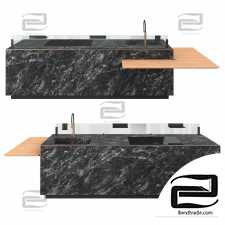 Kitchen Island Valcucine Artematica Soft Outline