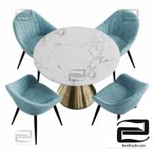 La Forma & West elm Silhouette dining set