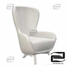 Fluffy Italian modern chair Guelfo Fur from Opinion Ciatti