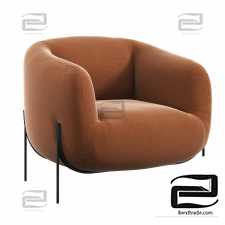 Stylish Italian Geo armchair from Saba Italia in a modern style