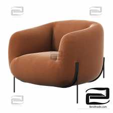 Stylish Italian Geo armchair from Saba Italia in a modern style