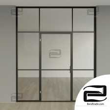 Glass partition