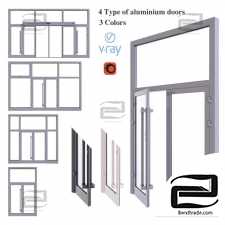 Aluminum doors