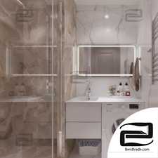 Shower Room Rex Reves Noisete 3d scene interior