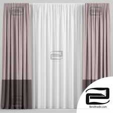 curtains with tulle