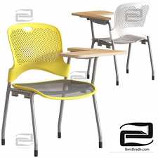 Herman Miller Caper Stacking Chair with table