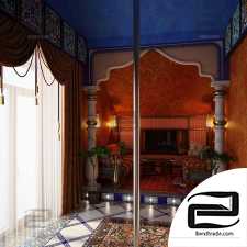 Hookah in the house Hookah in the house 3d scene interior