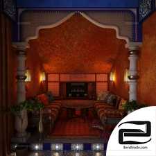 Hookah in the house Hookah in the house 3d scene interior