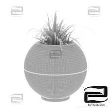 Flowerpot Concrete Ball 2 - Flowerpot Shar 2