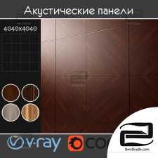 Material wood Acoustic decorative panels 04