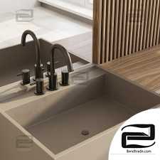 Bathroom furniture by Fauset Omnires Y set 17