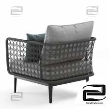 Outdoor Garden Aireys Woven Lounge Chair Wicker