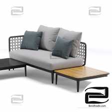Outdoor Garden Aireys Woven modular sofa Wicker