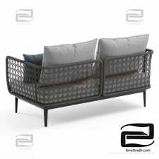 Outdoor Garden Aireys Woven 2-seater sofa Wicker
