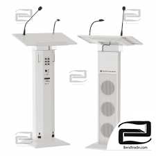 lectern amplifier conference tribune microphone stand