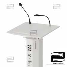 lectern amplifier conference tribune microphone stand