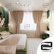 bedroom scene interior 3dmax interior bedroom 3dmax crown 2016 2019