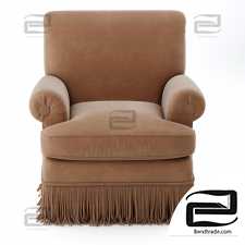 Classic Armchair with Rope Fringe