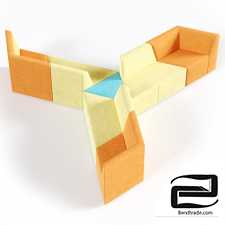 Origami sofa 9-seater