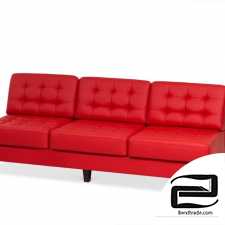 Sofa without armrests Cosmo 3-seater