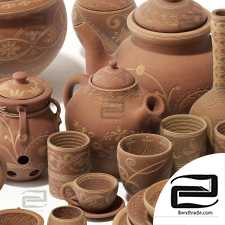 Dishes clay rack n12