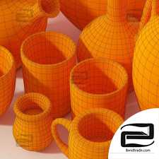 Dishes clay rack n12