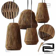 Lamp wicker n23