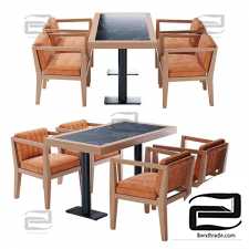 Berba group table and chair