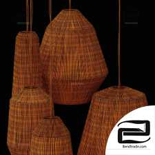 Lamp barrel big rattan n6