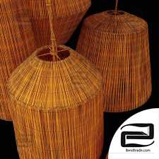 Lamp barrel big rattan n6