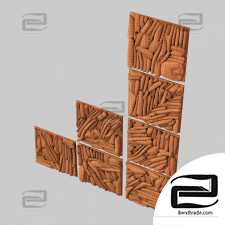 Rectangle  panel branch splinter Big n5