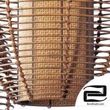 Lamp wicker branch rattan Barrel