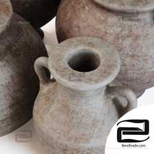 Dishes old history n1 / Old clay jugs