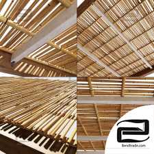 Bamboo branch decor Ceiling n21 / Bamboo branch ceiling decor No.21