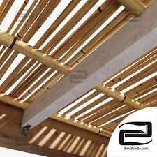 Bamboo branch decor Ceiling n21 / Bamboo branch ceiling decor No.21