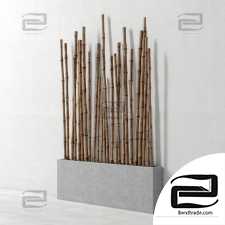 Bamboo decor big fundament