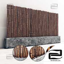 Bamboo decor gravel pebble fundament