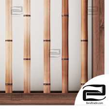 Bamboo decor wall branch n8