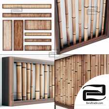 Bamboo decor wall branch n8a