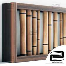 Bamboo decor wall branch n8a