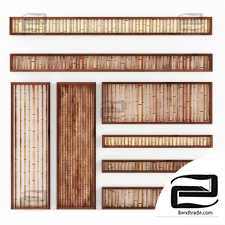 Bamboo decor wall branch n8a