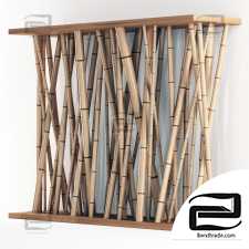 Bamboo decor wall n7