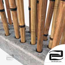 Bamboo low decor n6